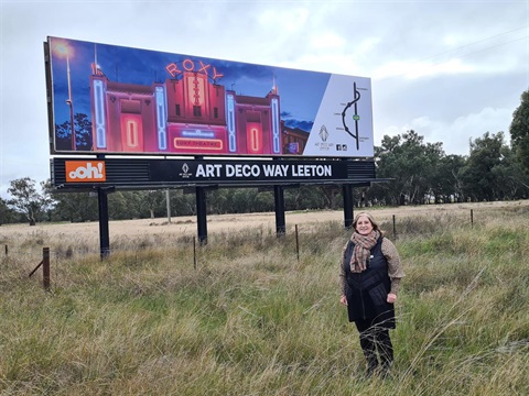 Art Deco billboard 